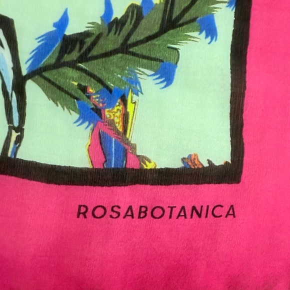 Balenciaga Rosabotanica  Silk Scarf – Made in Italy – Botanical Floral Print - Picture 6 of 9